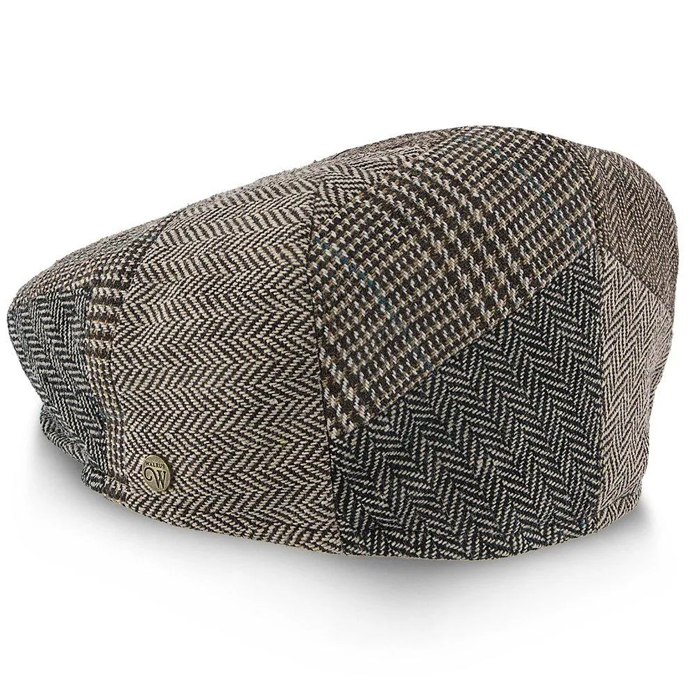 Tribeca - Walrus Hats Grey Tweed Patchwork Ivy Cap
