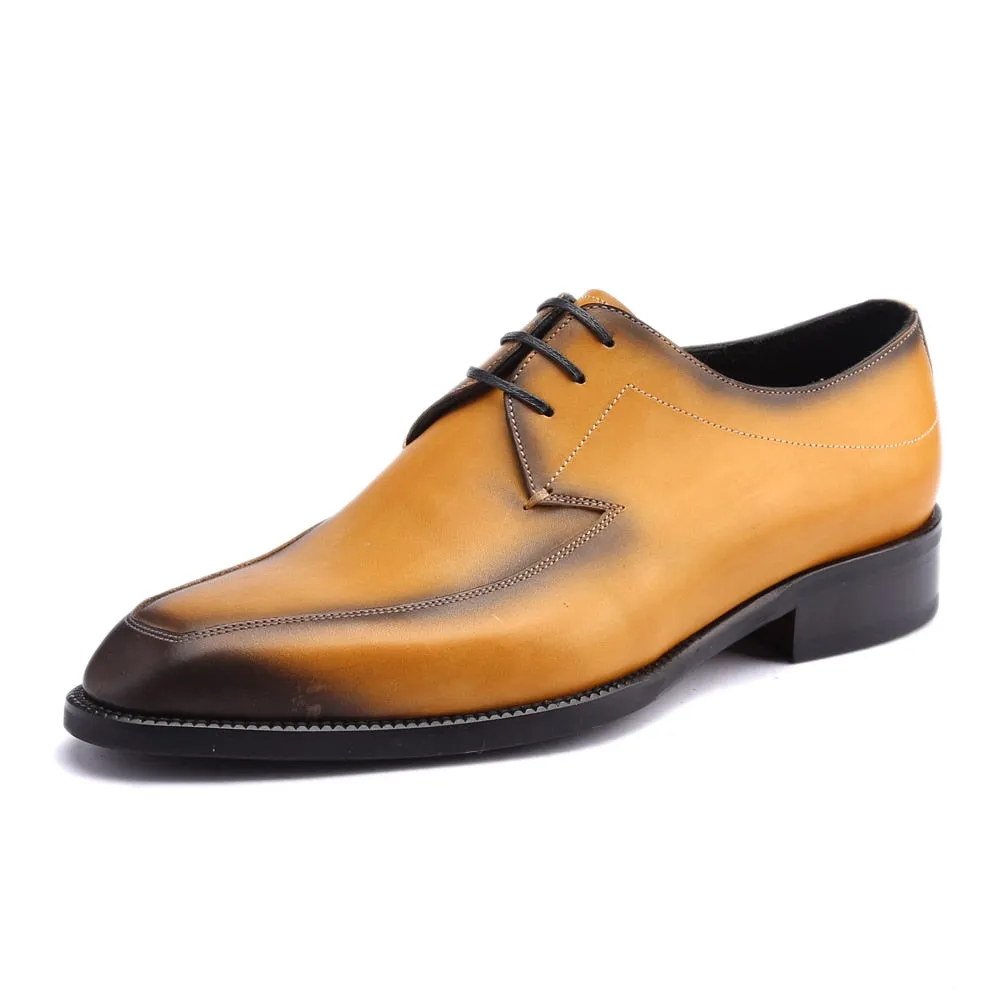 Two Tone Gradation Classic Men Derby Shoes