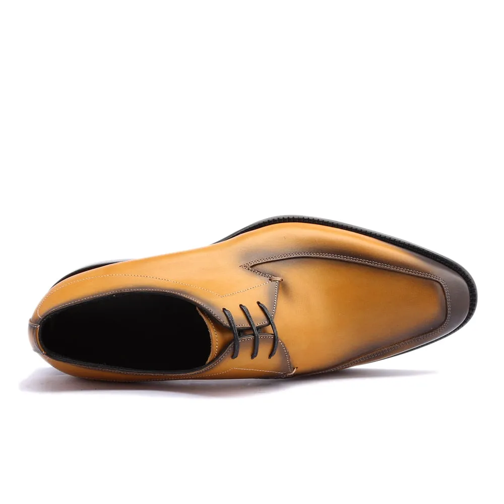Two Tone Gradation Classic Men Derby Shoes