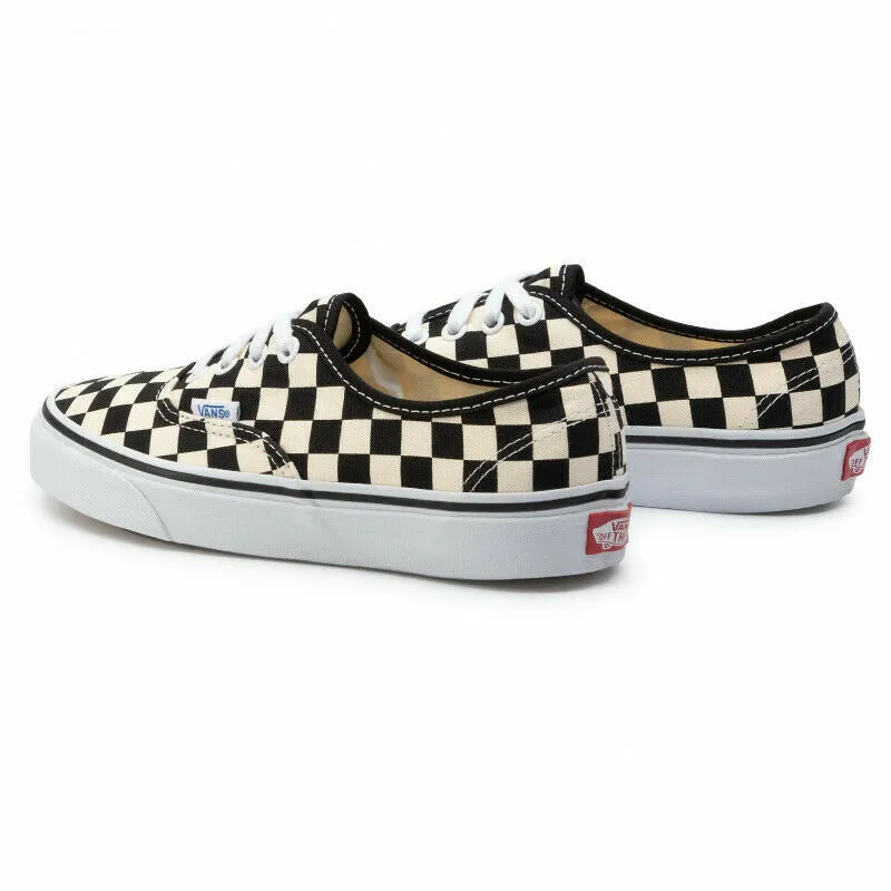 Vans Authentic VN000QER5U8 Men's Black & White Checkerboard Skate Shoes FB47