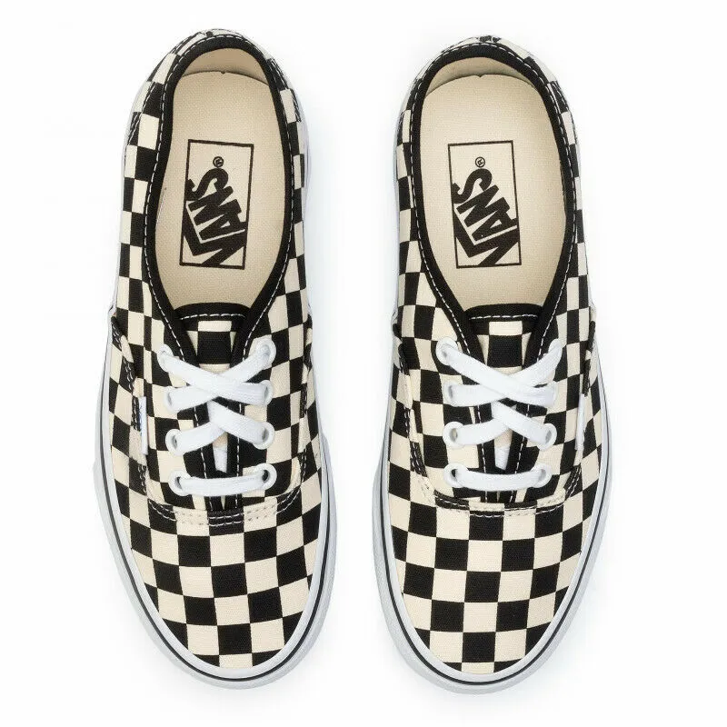 Vans Authentic VN000QER5U8 Men's Black & White Checkerboard Skate Shoes FB47