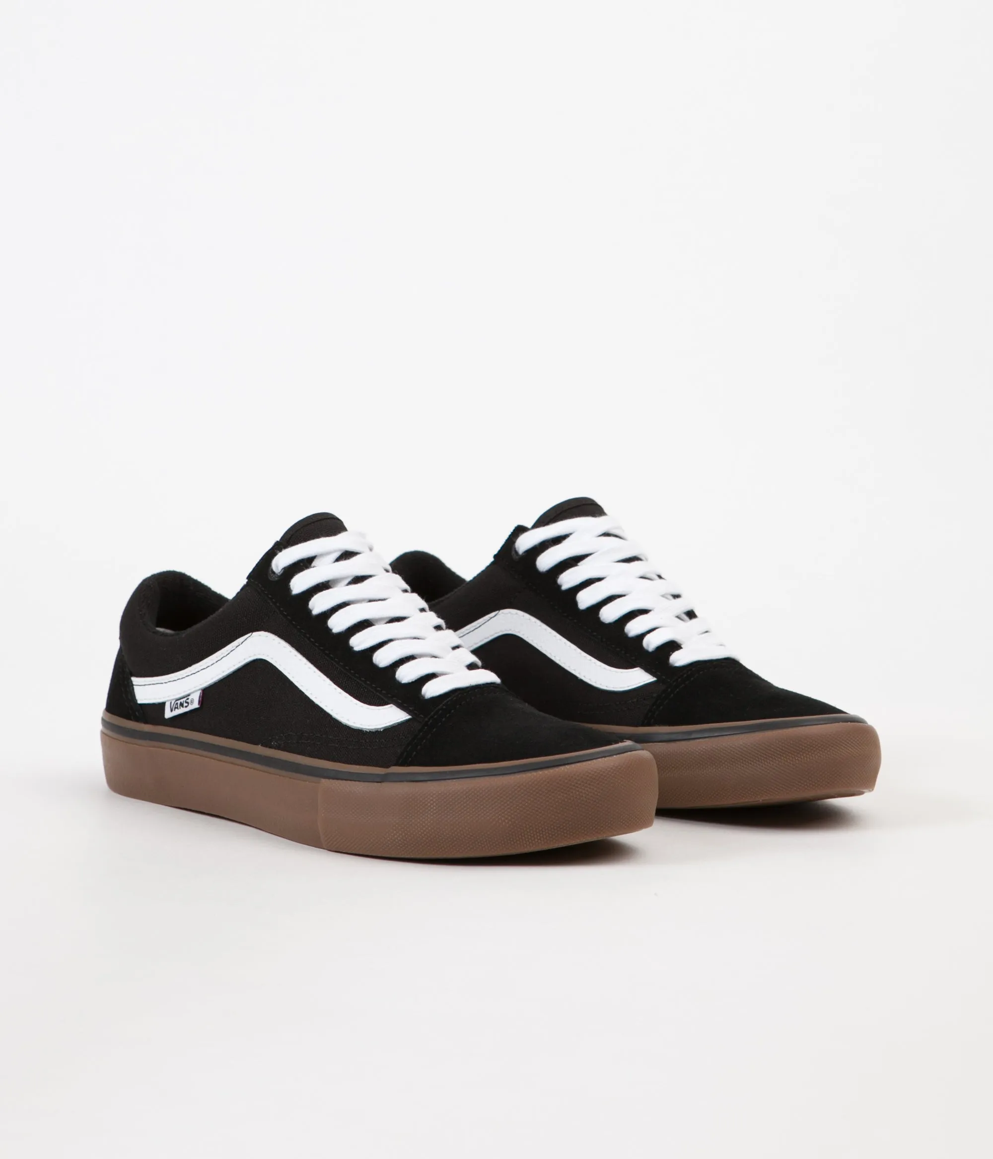 Vans Old Skool Pro Shoes - Black / White / Medium Gum