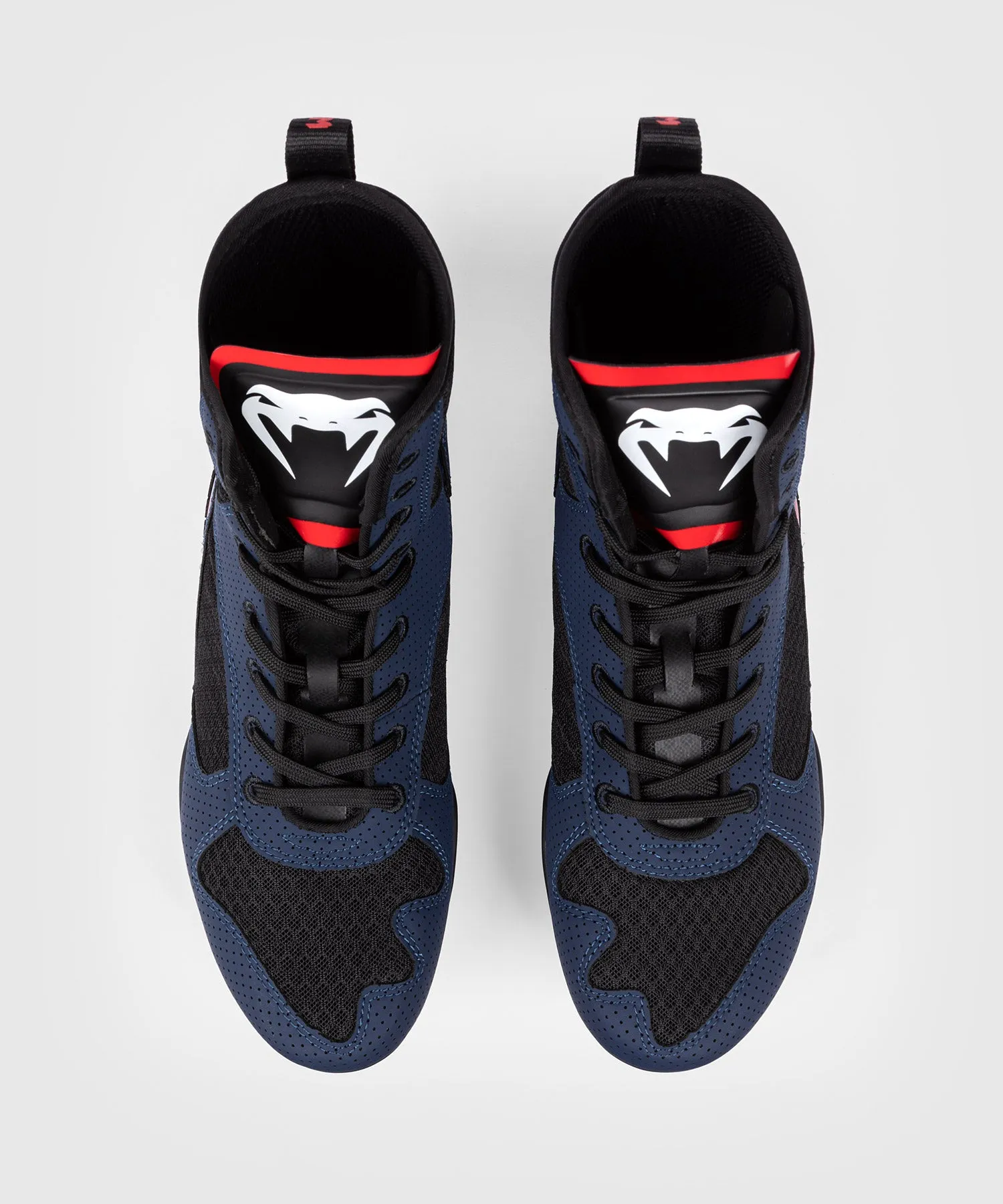 Venum Elite Boxing Shoes - Navy/Black/Red