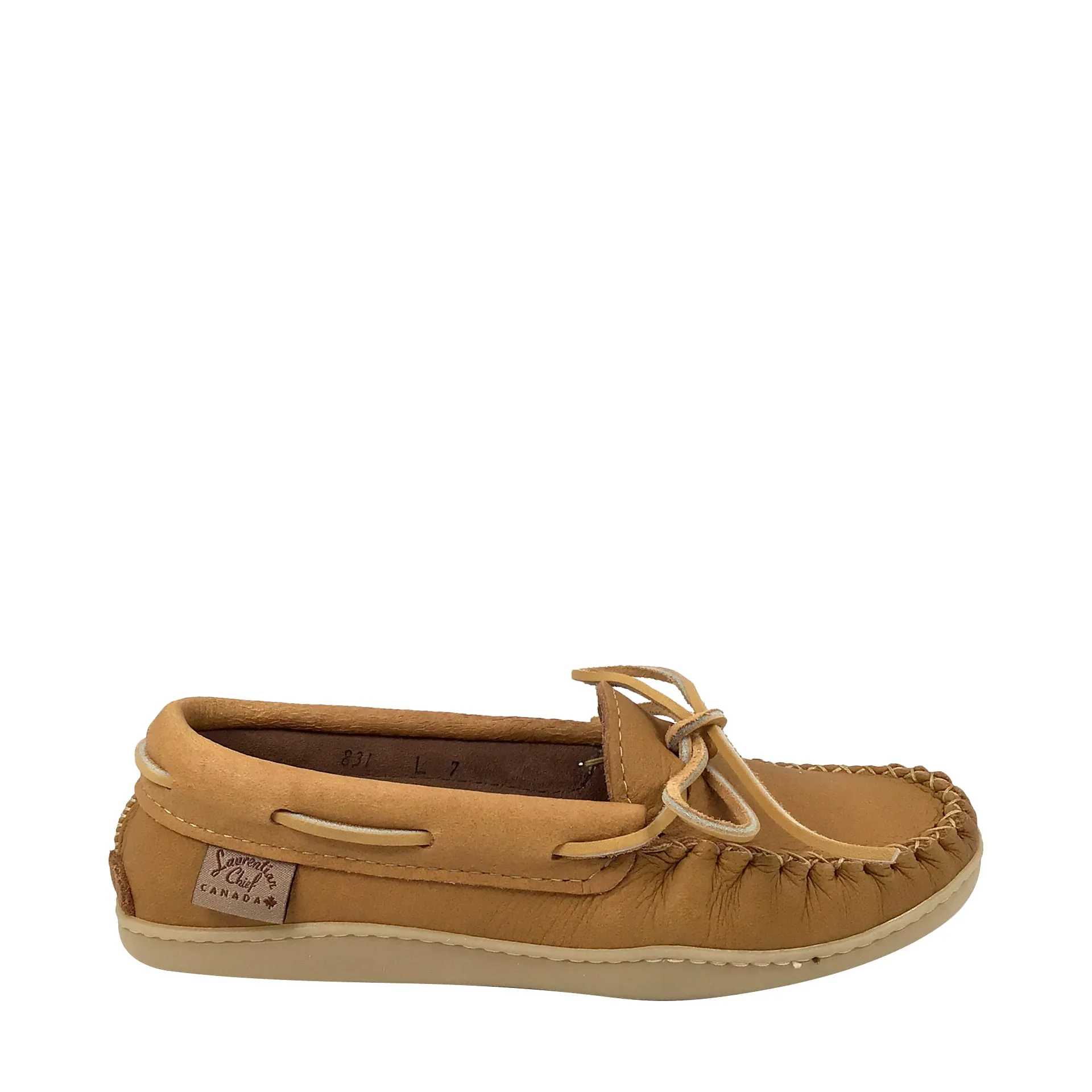 Women's Earthing Moccasin Shoes Cork Copper Rivet Rubber Sole KB831R-L