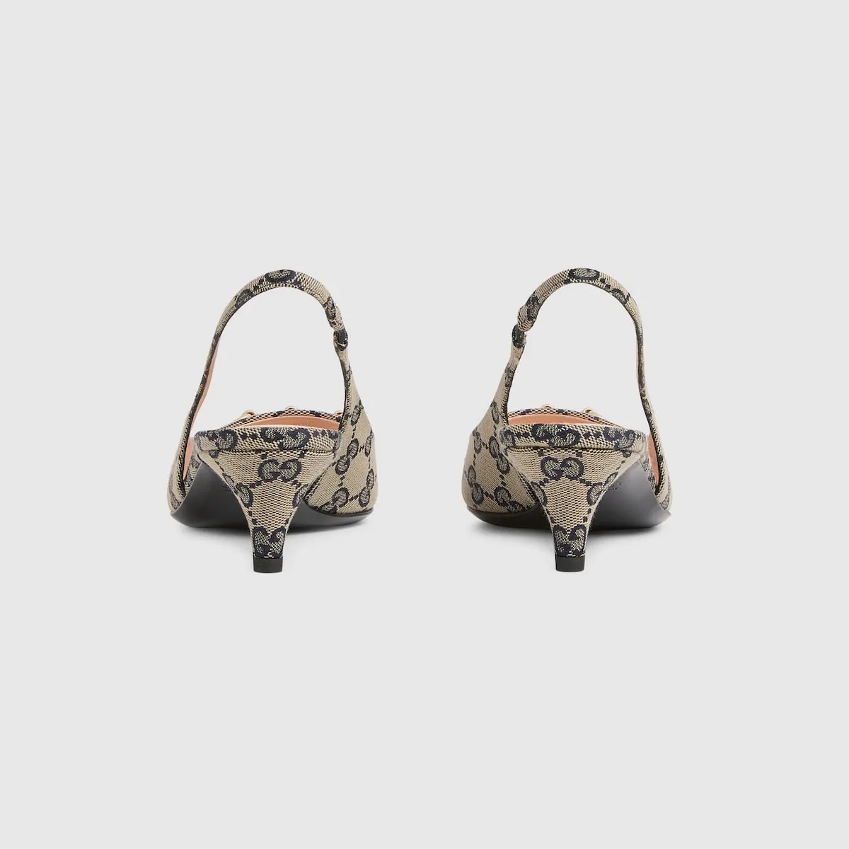 Women's Horsebit canvas slingback pump