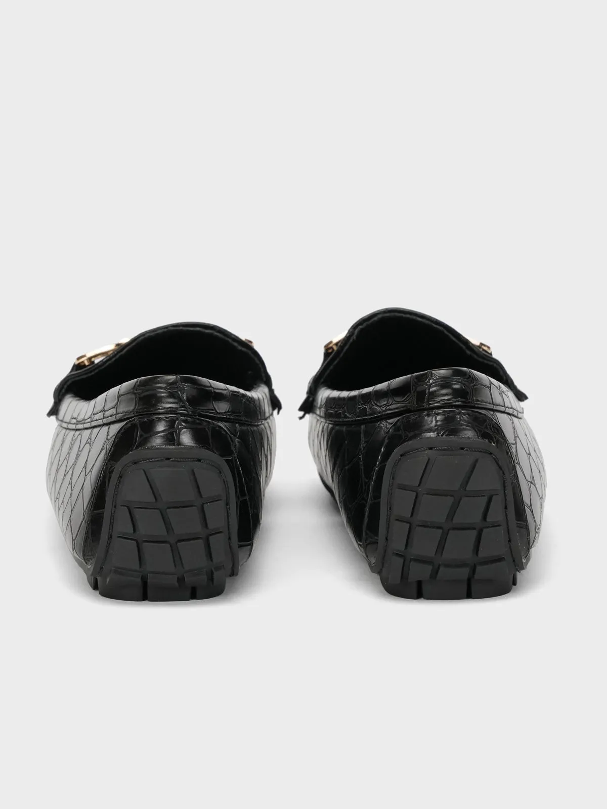 Womens "ARLOWE" Textured Comfy Moccasins