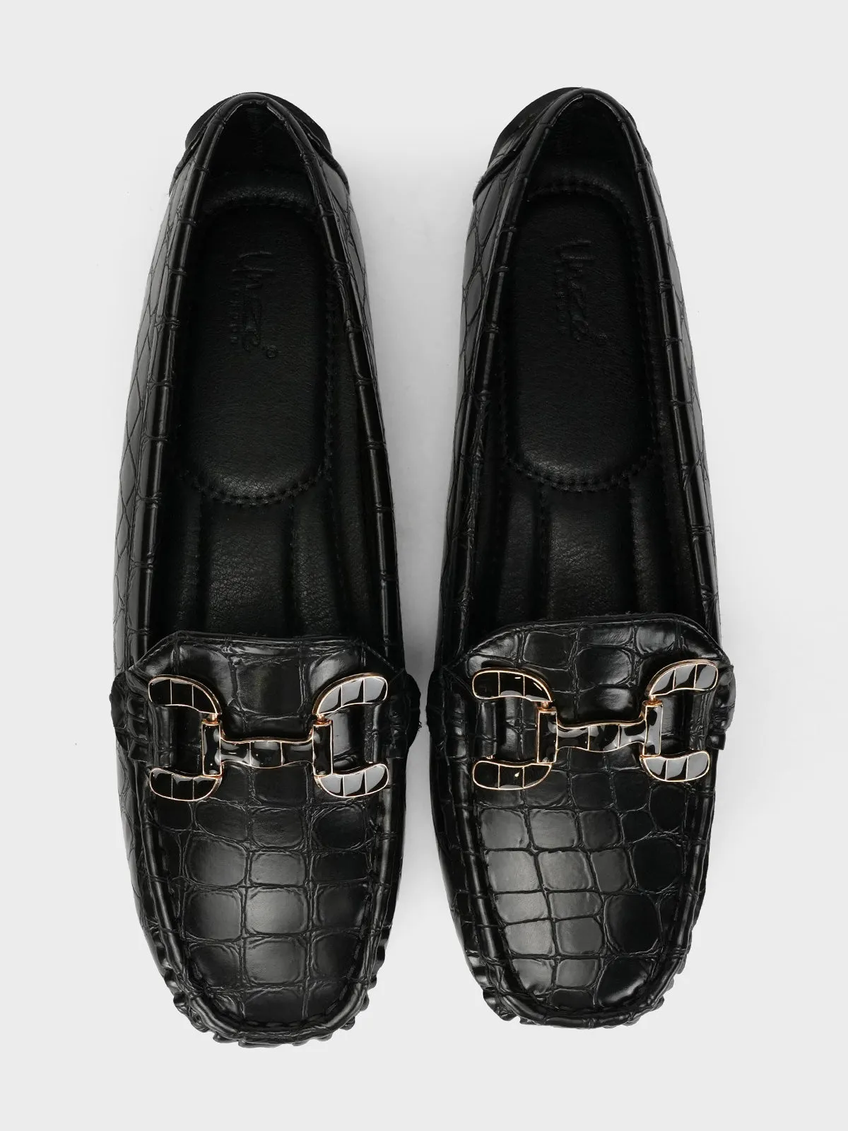 Womens "ARLOWE" Textured Comfy Moccasins
