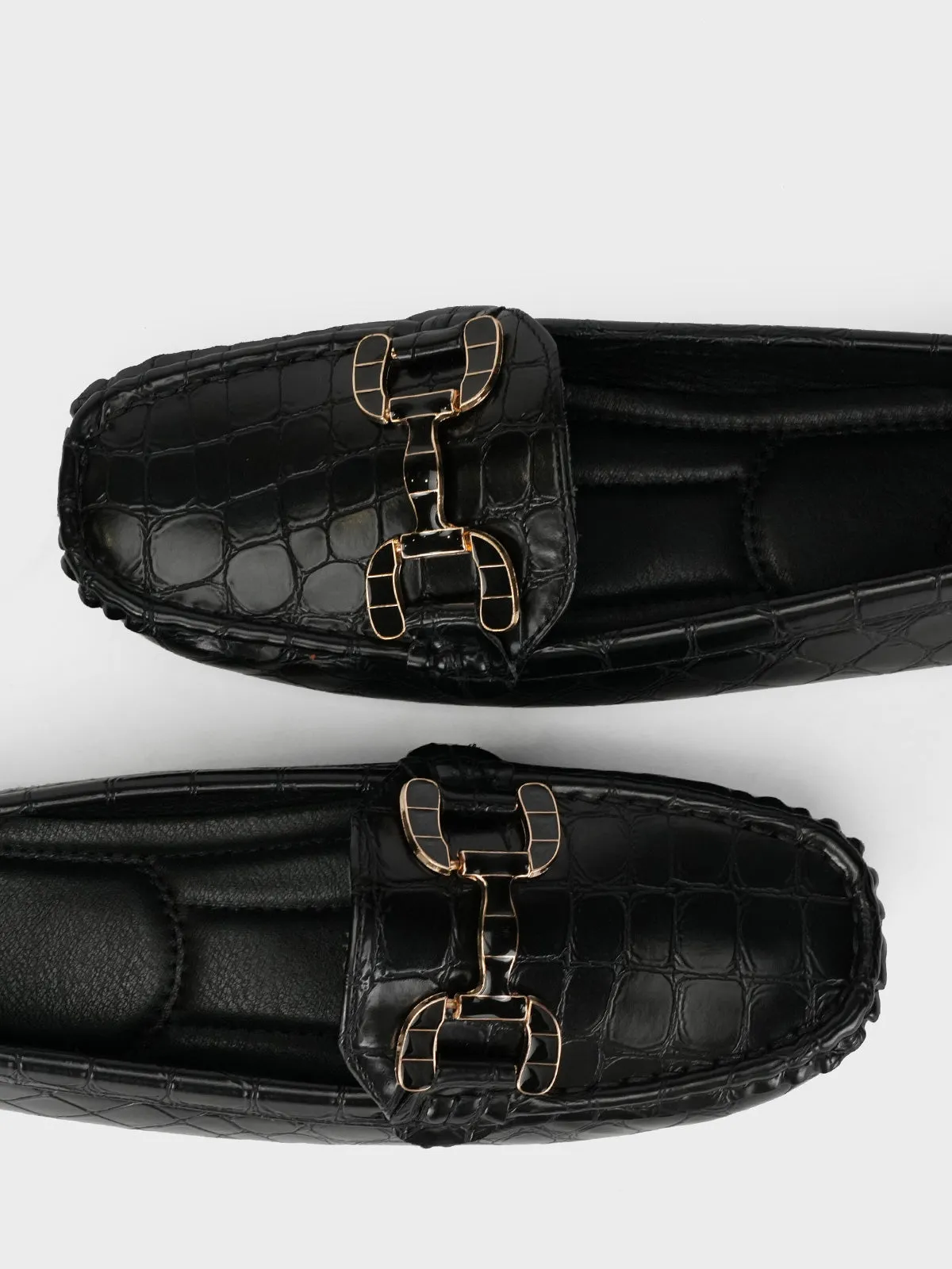 Womens "ARLOWE" Textured Comfy Moccasins