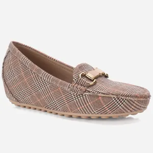 Womens "KANAAN" High Wedge Comfy Moccasin