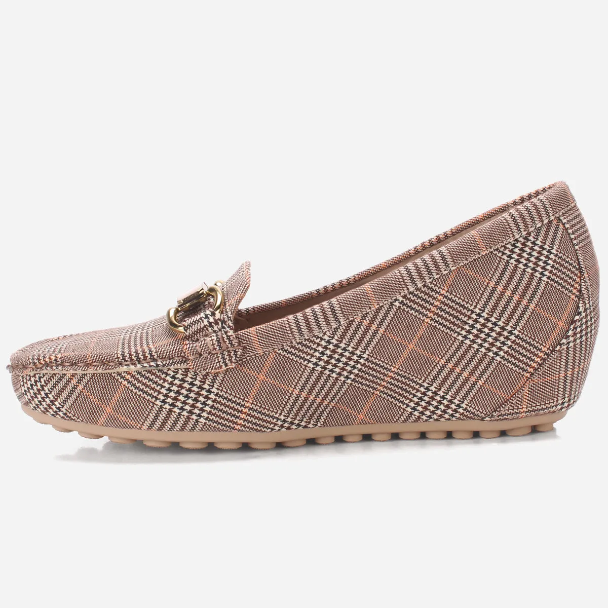 Womens "KANAAN" High Wedge Comfy Moccasin