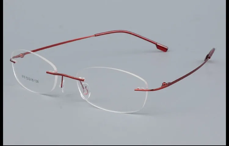 Women's Rimless Eyeglasses Titanium Alloy Frame Sj610