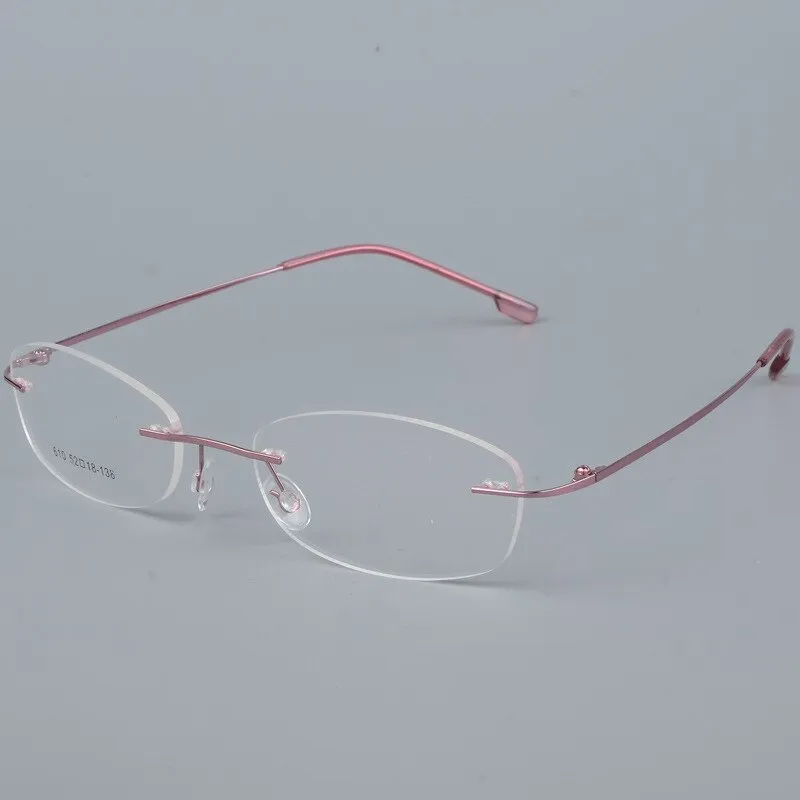 Women's Rimless Eyeglasses Titanium Alloy Frame Sj610