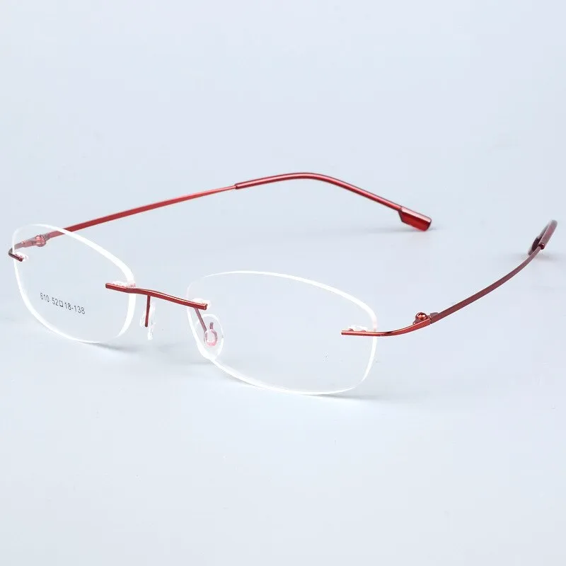 Women's Rimless Eyeglasses Titanium Alloy Frame Sj610