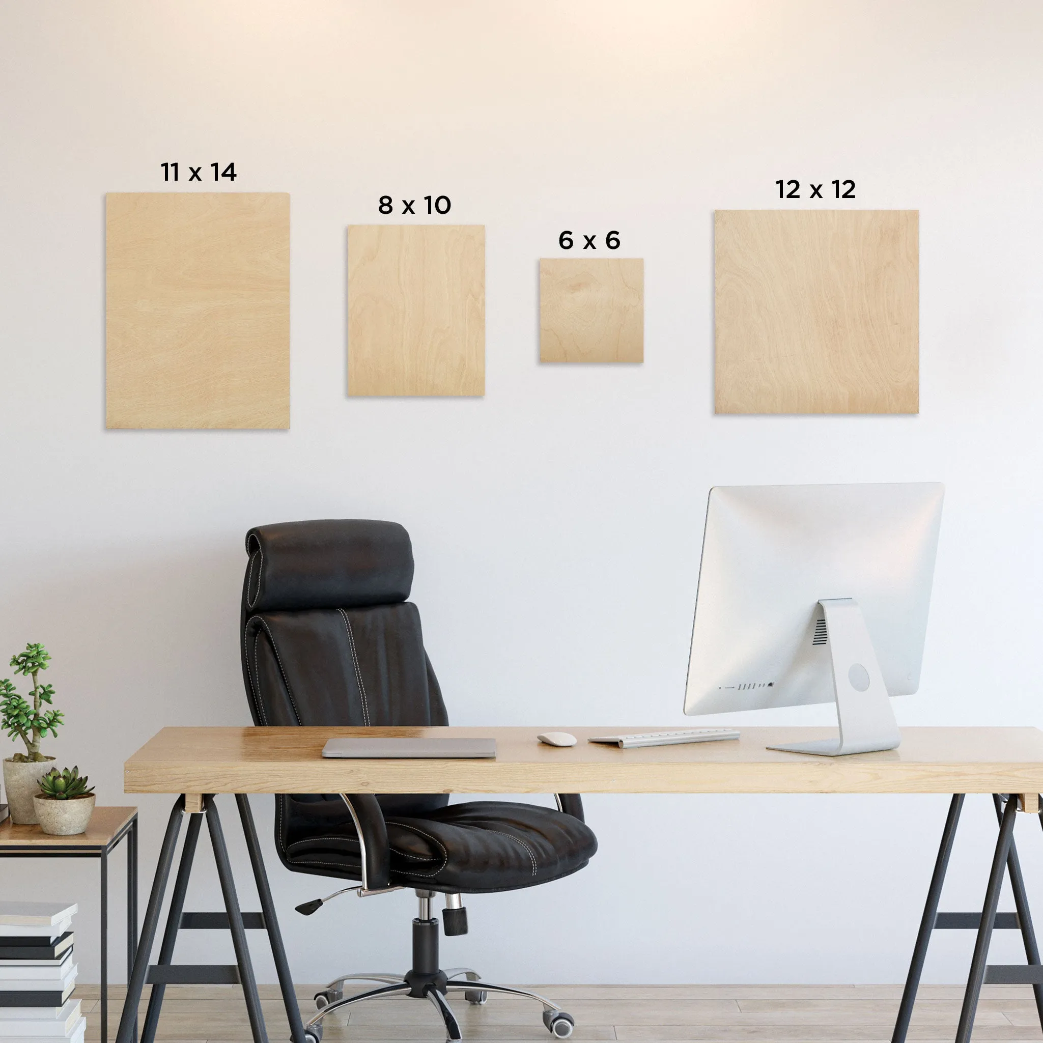 Wood Panel Pack - 6" x 6", Pkg of 6