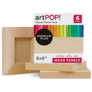 Wood Panel Pack - 6" x 6", Pkg of 6