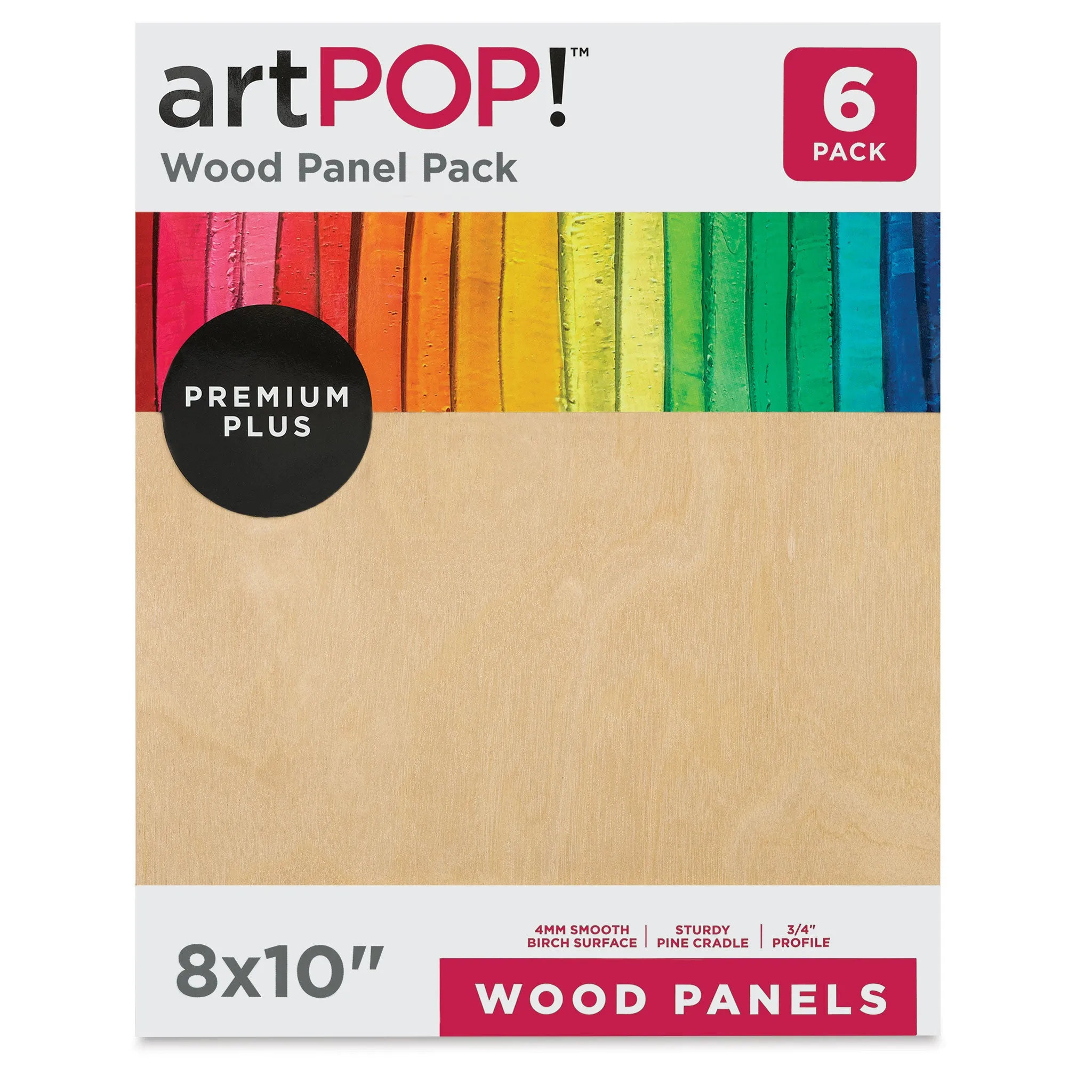 Wood Panel Pack - 8" x 10", Pkg of 6