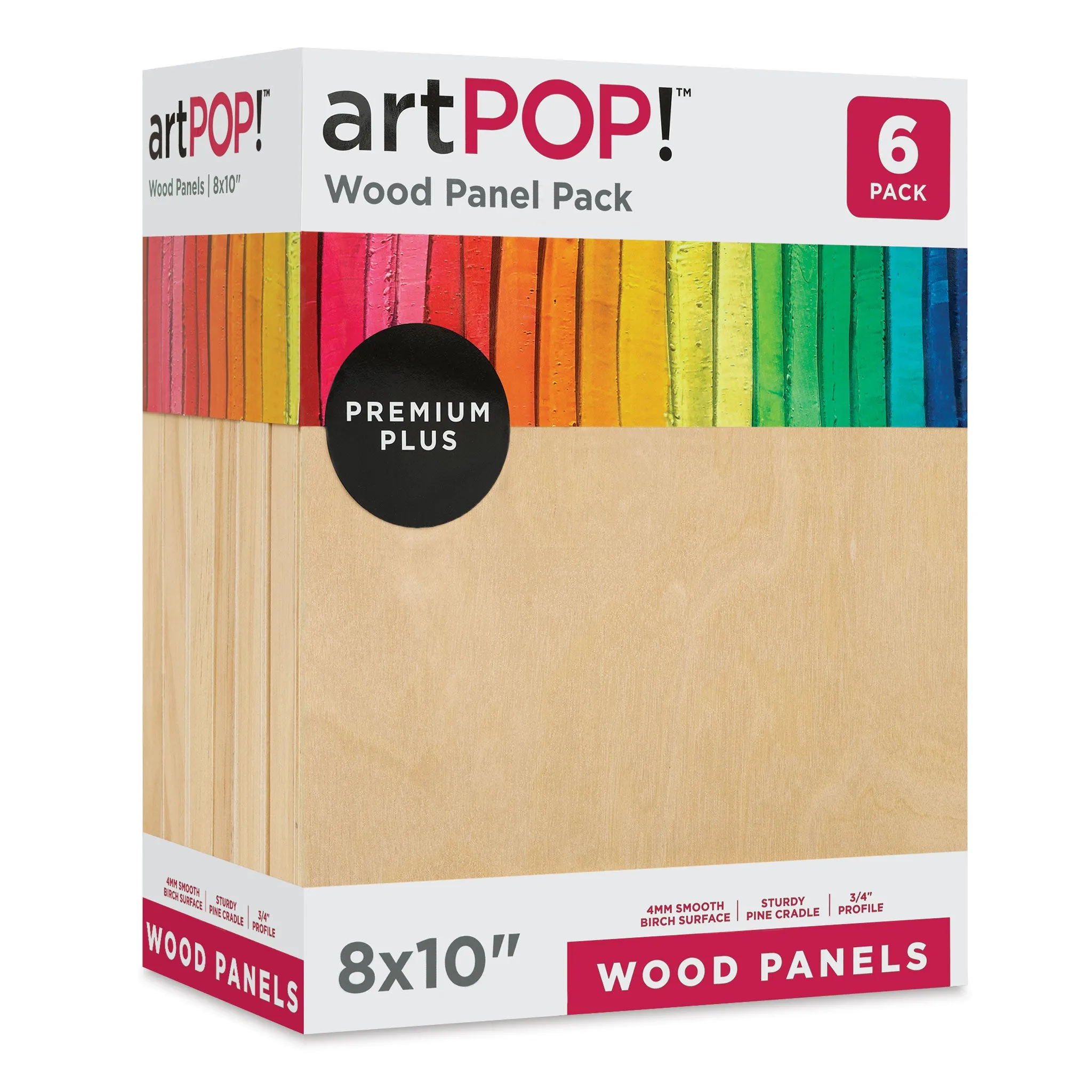 Wood Panel Pack - 8" x 10", Pkg of 6