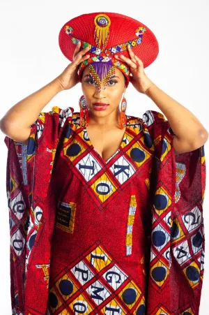 XL Bespoke Zulu Hat (Isicholo) - Embellished with beads (SALE). XL Bespoke Zulu Hat (Isicholo) - Embellished with beads (SALE).