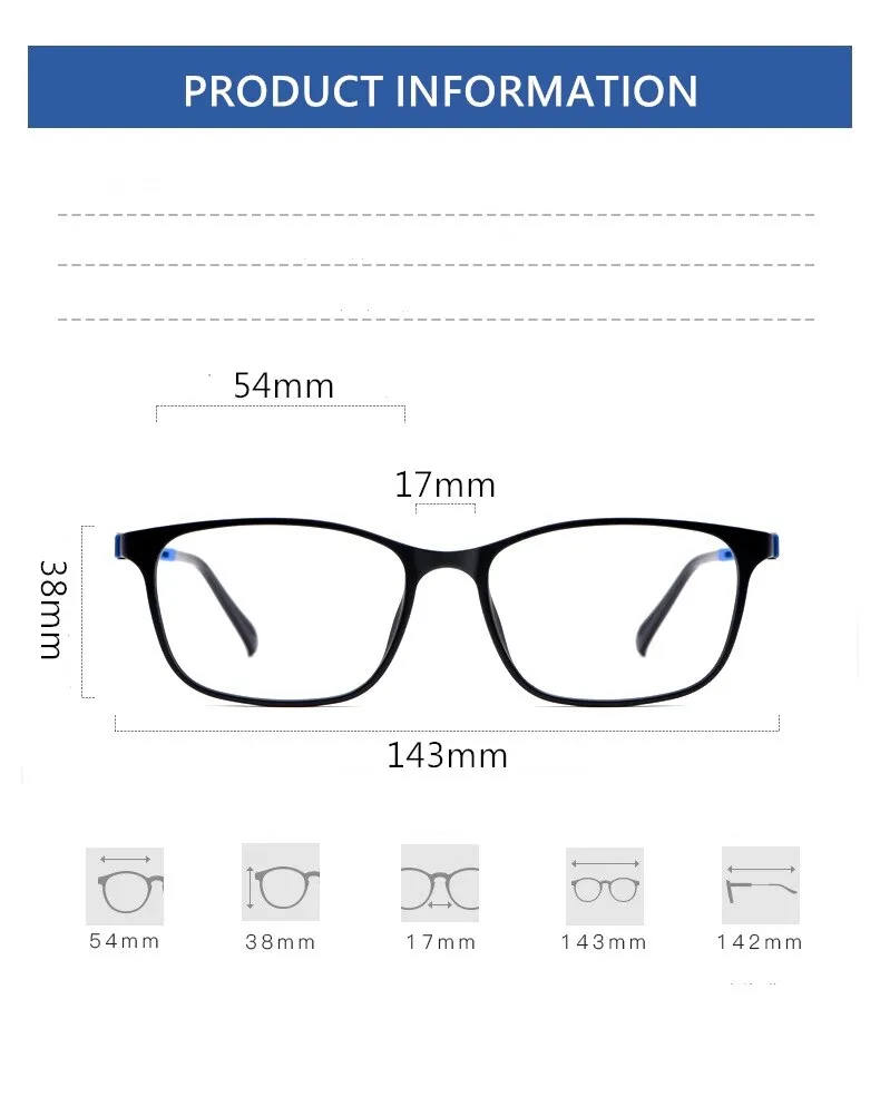Yimaruili Unisex Full Rim Ultem/Steel Frame Eyeglasses 1939TR