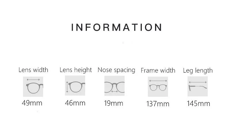 Yimaruili Women's Full Rim TR 90 Resin Round Frame Eyeglasses 8019