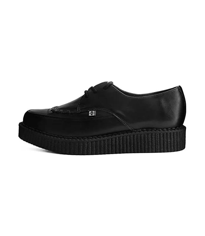 ZAPATOS NEGROS  SHOES BLACK CANVAS CREEPER SNEAKER TUK A9323