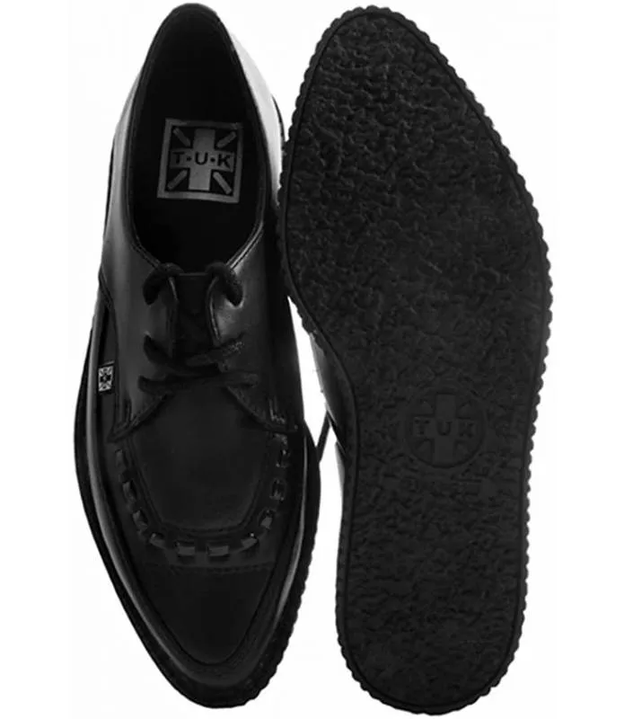 ZAPATOS NEGROS  SHOES BLACK CANVAS CREEPER SNEAKER TUK A9323