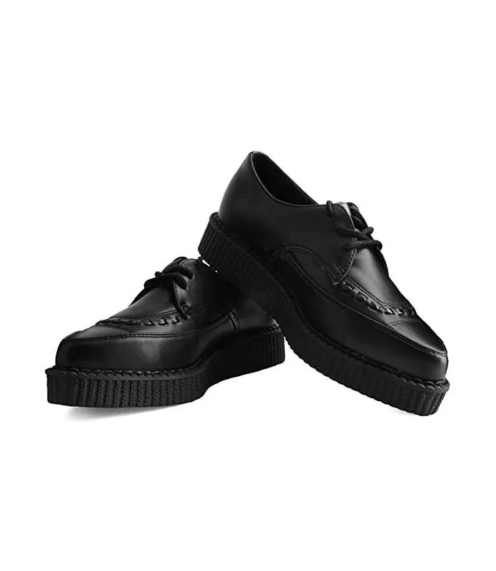 ZAPATOS NEGROS  SHOES BLACK CANVAS CREEPER SNEAKER TUK A9323
