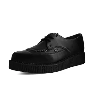 ZAPATOS NEGROS  SHOES BLACK CANVAS CREEPER SNEAKER TUK A9323